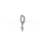 Orecchino Fulmine in Argento 925 con Zirconi