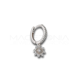 Orecchino Ruota in Argento 925 con Zirconi