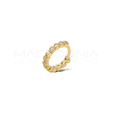 Orecchino Clicker in Argento 925 con Zirconi