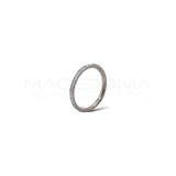 Piercing clicker in titanio F136 con zirconi incastonati