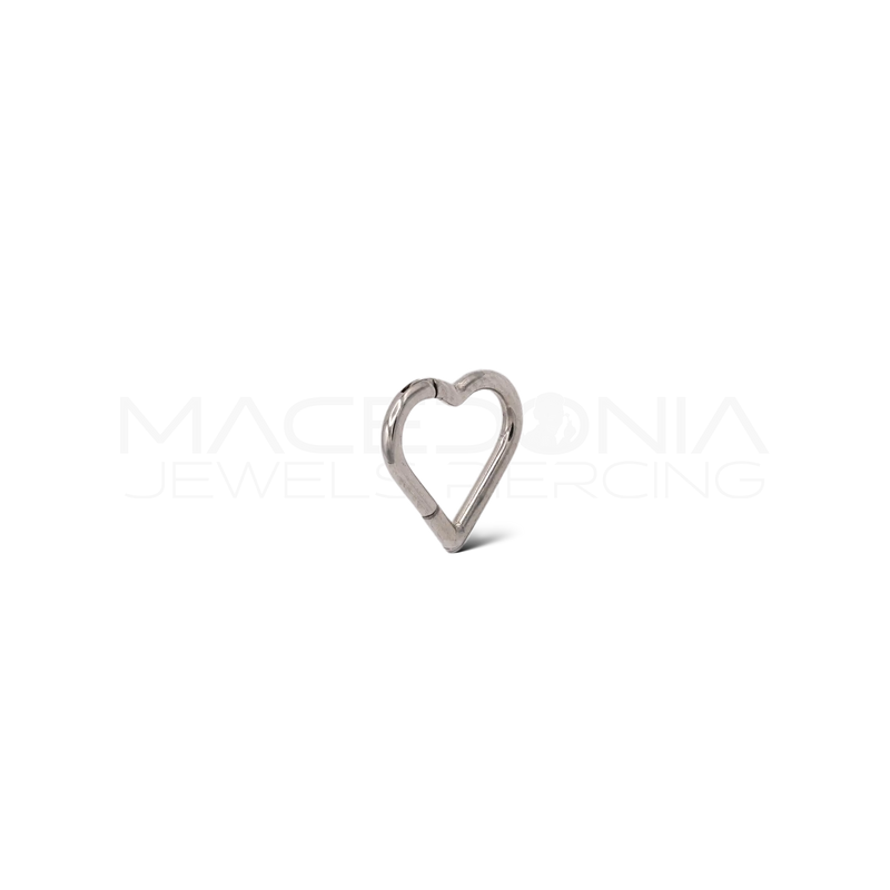 Piercing Cuore in Titanio F136 (Clicker)