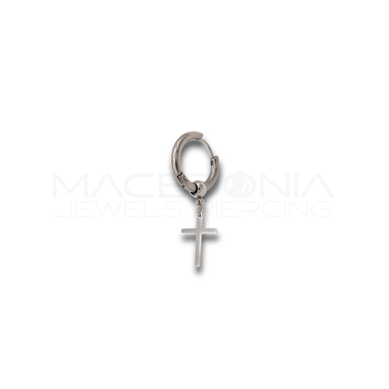 Piercing Croce in Acciaio Chirurgico 316L