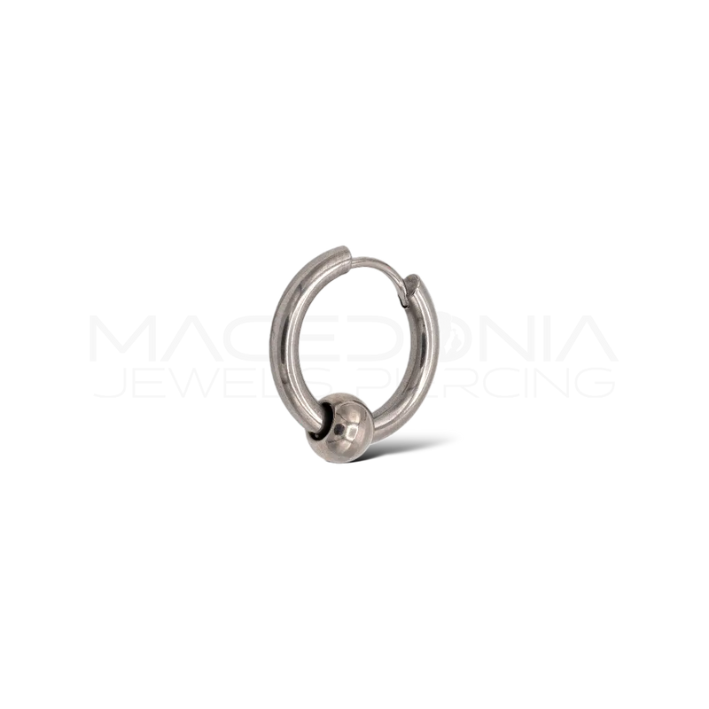 Piercing con chiusura clicker in acciaio chirurgico 316L