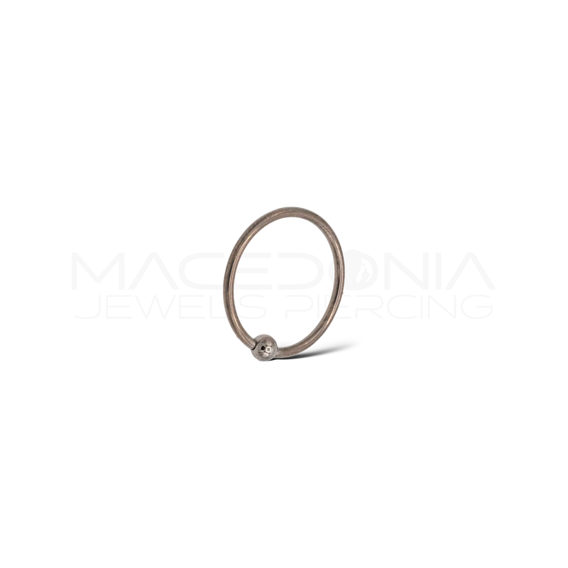 Piercing a chiusura a incastro in titanio G23 (F136) con pallina 4 mm