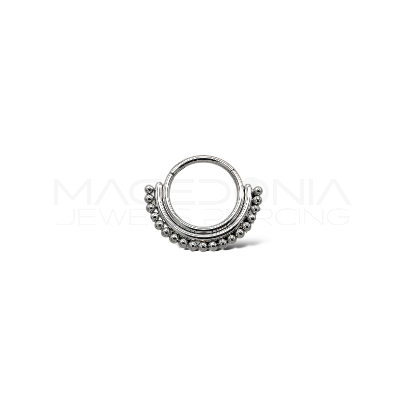 PIERCING A CERCHIO CON CORONA DI PALLINE