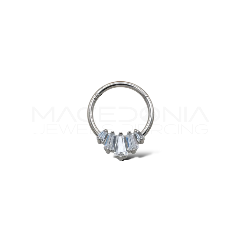 CERCHIO CON CORONCINA DI ZIRCONI