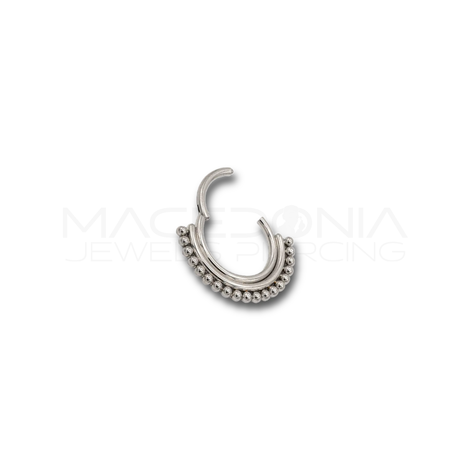 PIERCING A CERCHIO CON CORONA DI PALLINE
