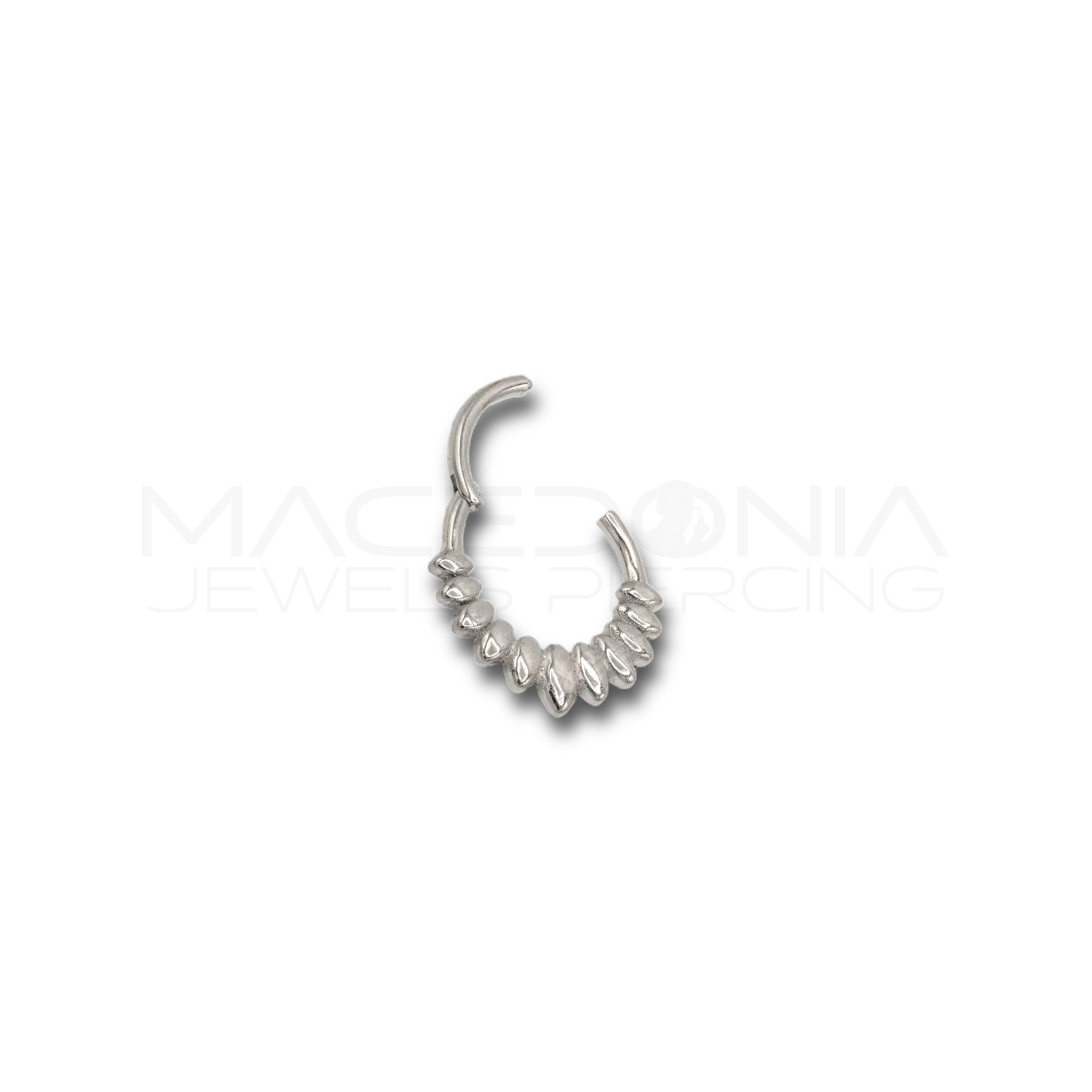 PIERCING A CERCHIO CON CORONA DI PETALI