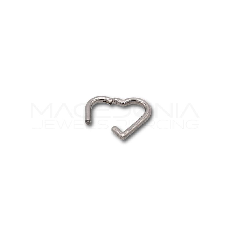 Piercing Cuore in Titanio F136 (Clicker)