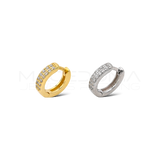 Orecchino Clicker in Argento 925 con Zirconi