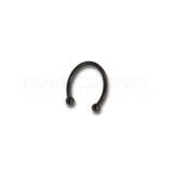 Piercing in Acciaio Chirurgico 316L con Palline Colore Nero