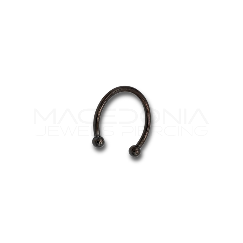 Piercing in Acciaio Chirurgico 316L con Palline Colore Nero