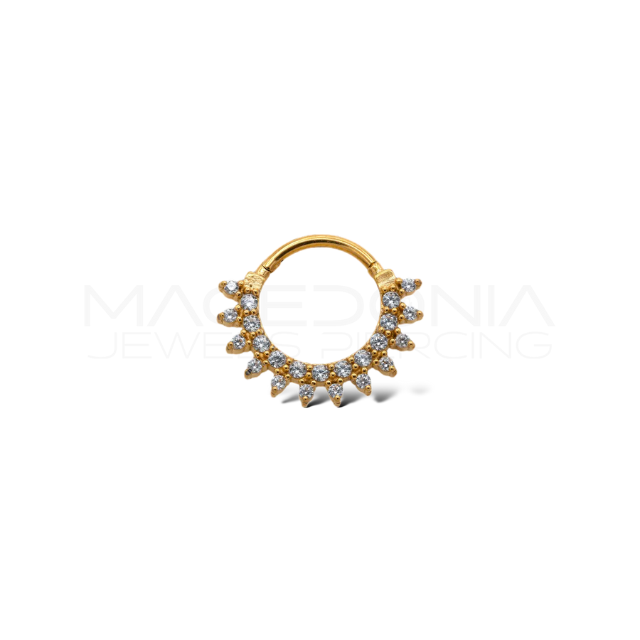 Piercing con Corona di Palline in acciaio chirurgico 316L