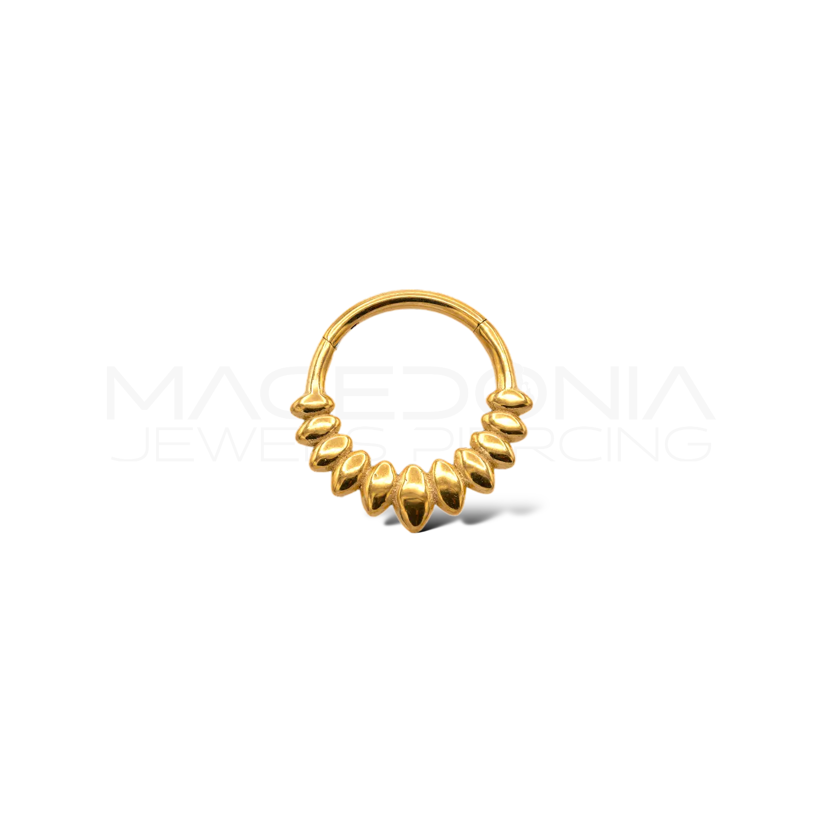 PIERCING A CERCHIO CON CORONA DI PETALI