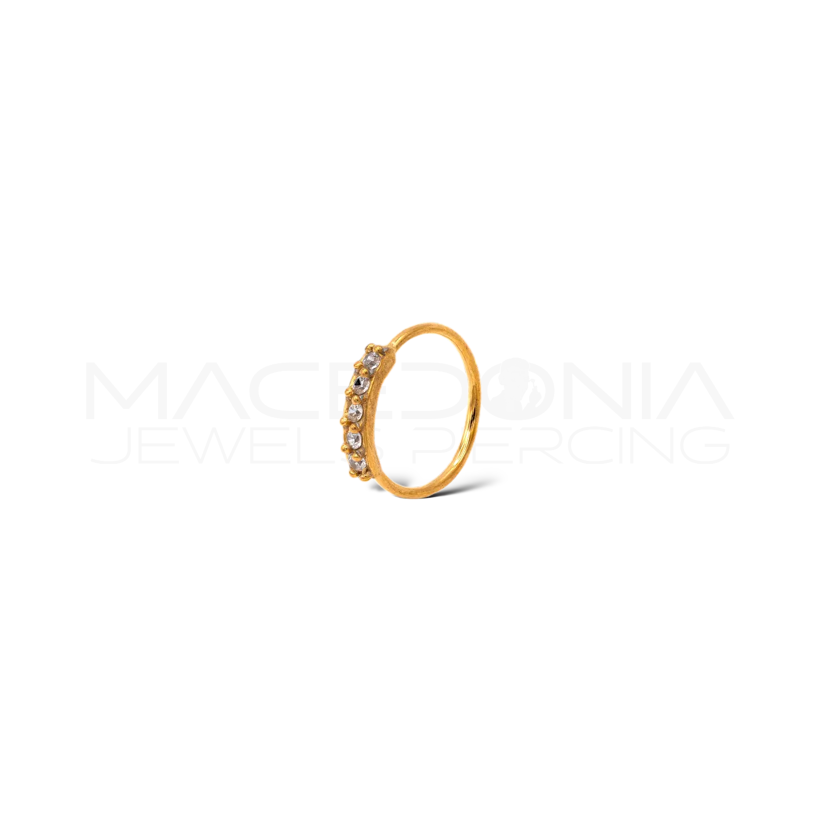 CERCHIO NOSTRIL CON ZIRCONI 0,8mm