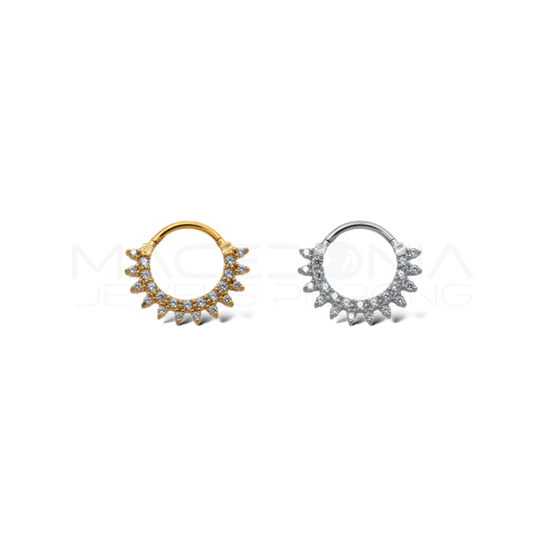 Piercing con Corona di Palline in acciaio chirurgico 316L