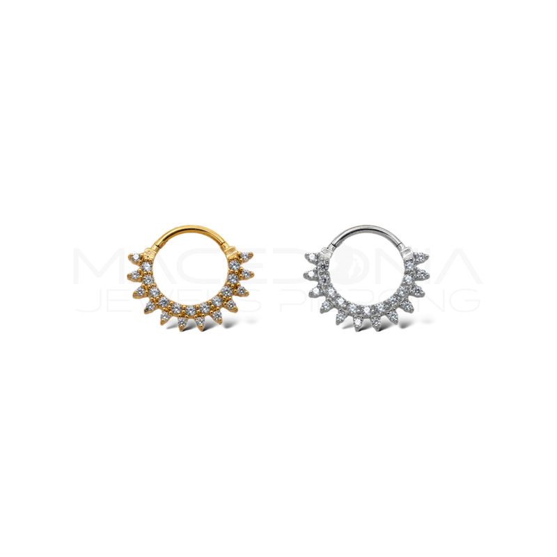 Piercing con Corona di Palline in acciaio chirurgico 316L