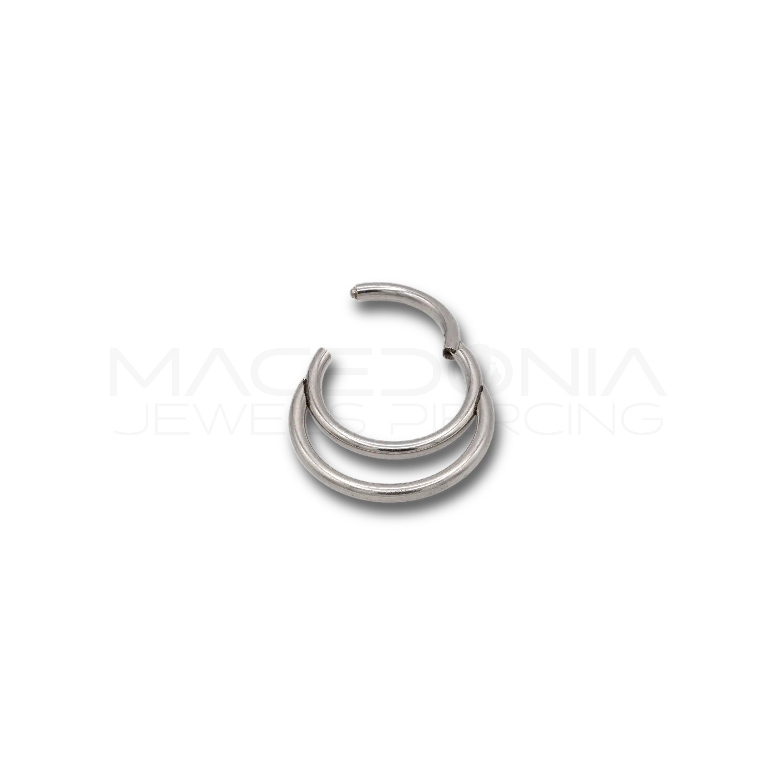 PIERCING A CERCHIO CON DOPPIA FASCIA