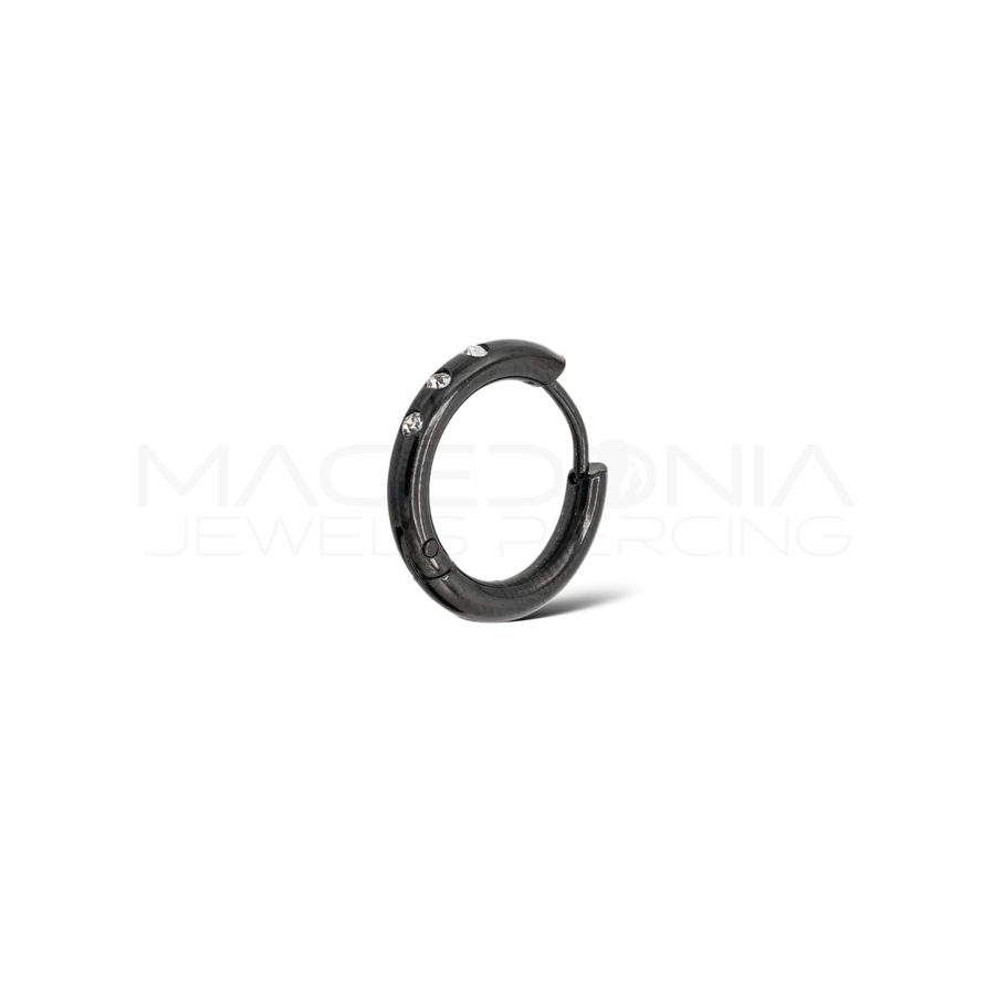 Piercing a Cerchio con Chiusura Clicker in acciaio chirurgico 316L