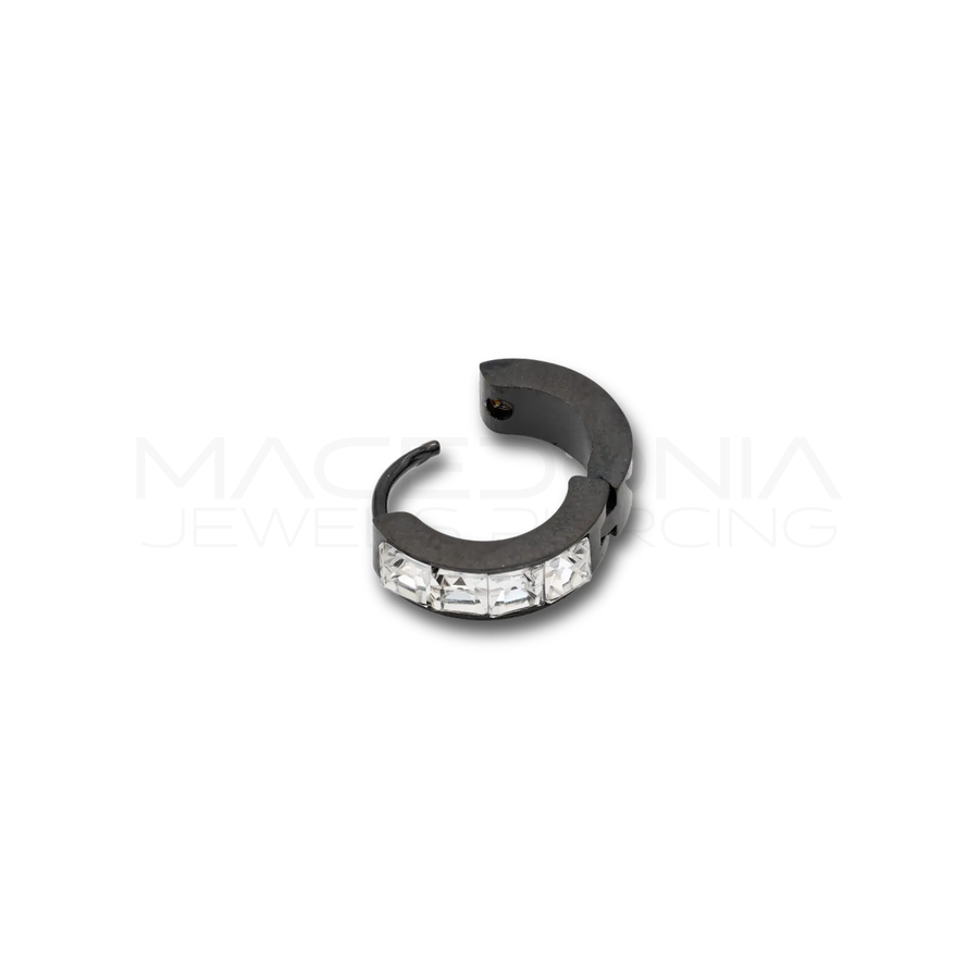 Piercing a Cerchio con Chiusura Clicker in Acciaio Chirurgico 316L