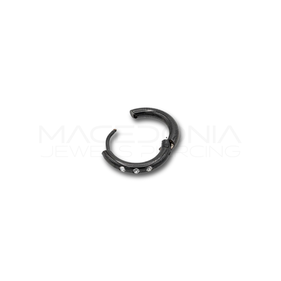 Piercing a Cerchio con Chiusura Clicker in acciaio chirurgico 316L