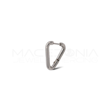 Orecchino Clicker Triangolare in Acciaio Chirurgico 316L