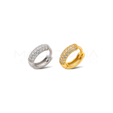 Orecchino Singolo in Argento 925 con Zirconi con chiusura clicker