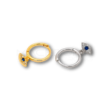 Orecchino Occhio in Argento 925 con Zirconi