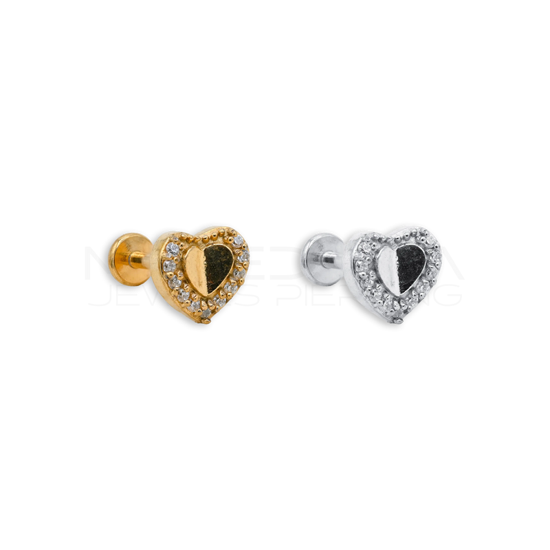 Barretta con Cuore Zirconato