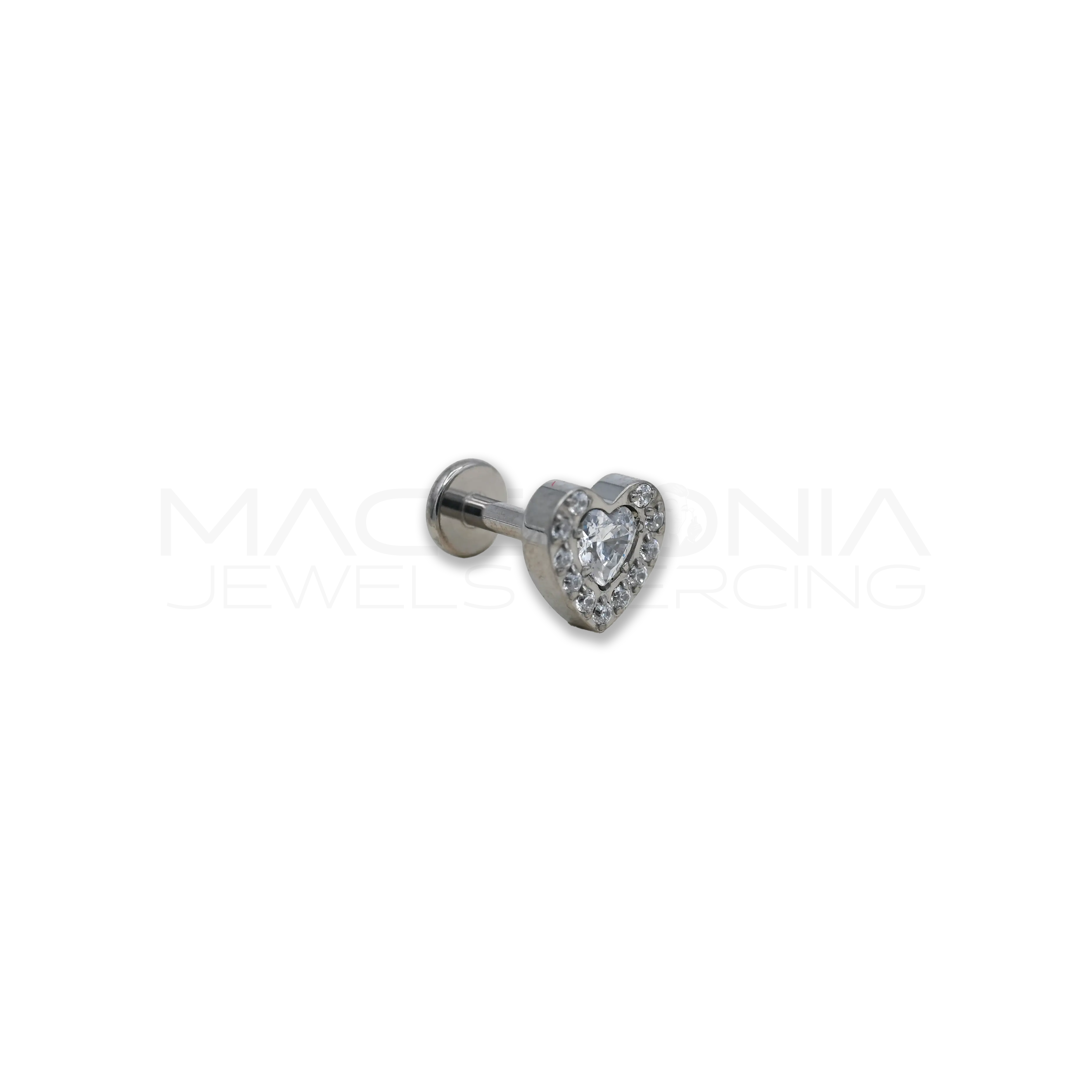 BARRETTA CON CUORE ZIRCONATO