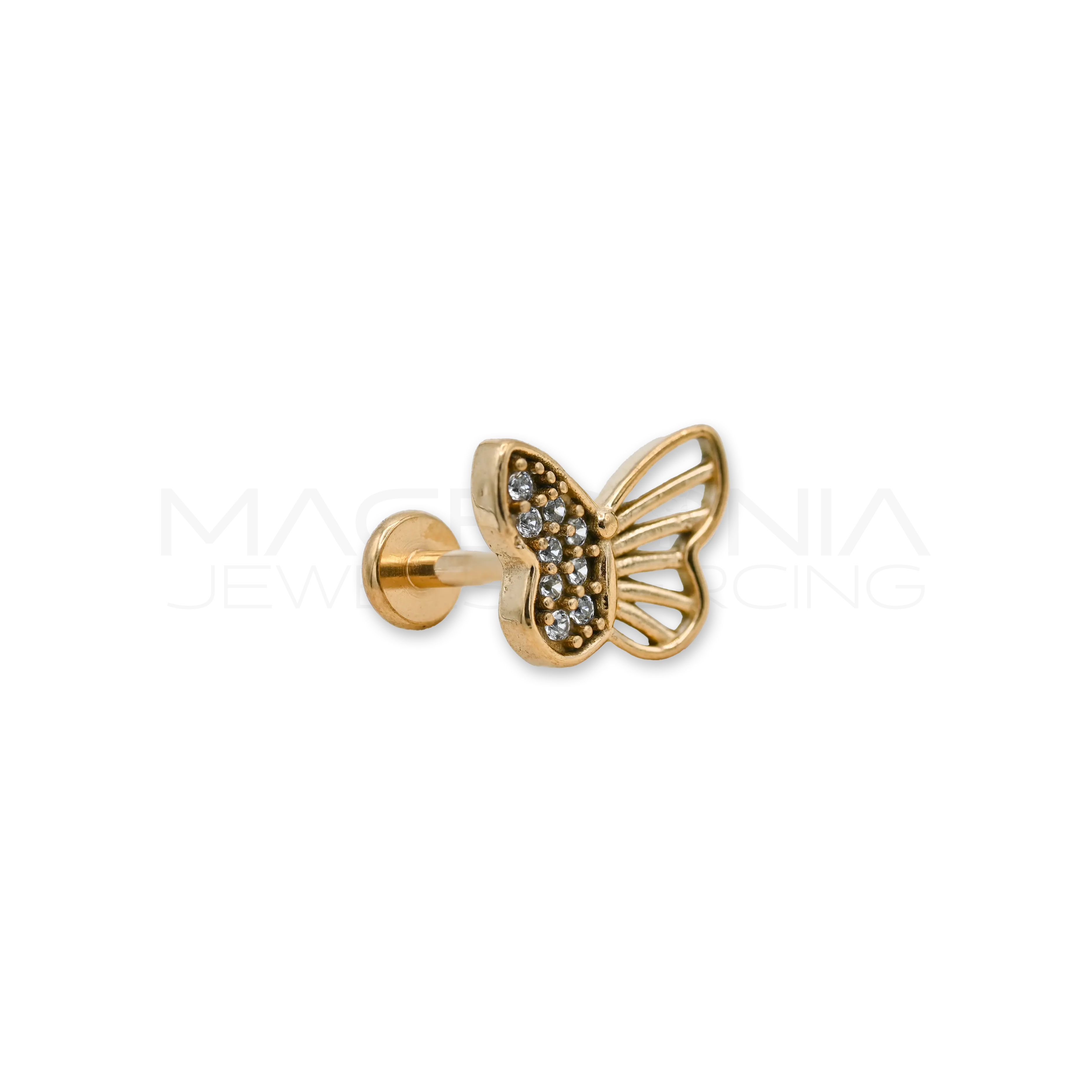 BARRETTA CON FARFALLA SEMI ZIRCONATA