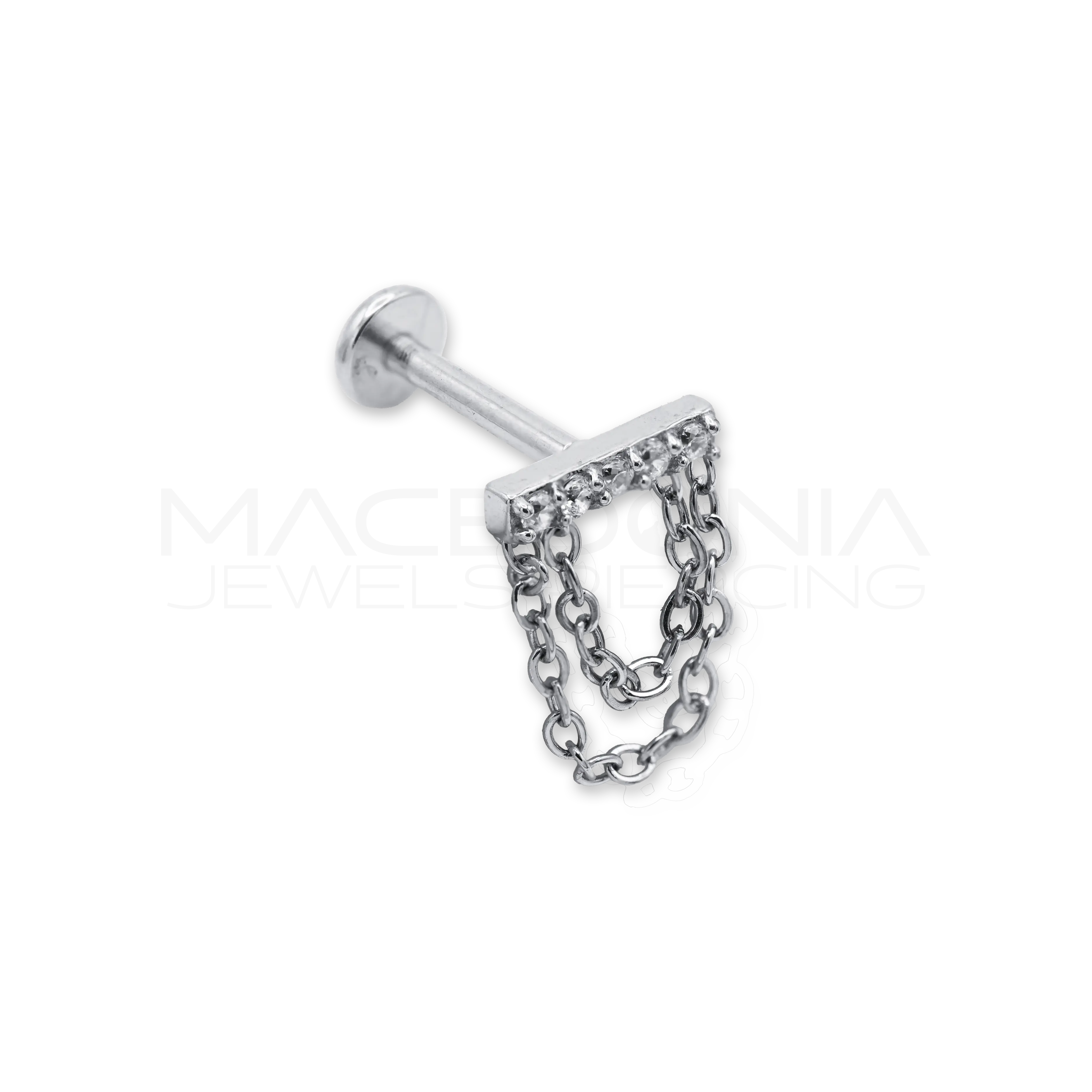 BARRETTA ZIRCONATA CON PENDENTE