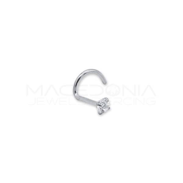 Nostril con Zirconcino in Titanio