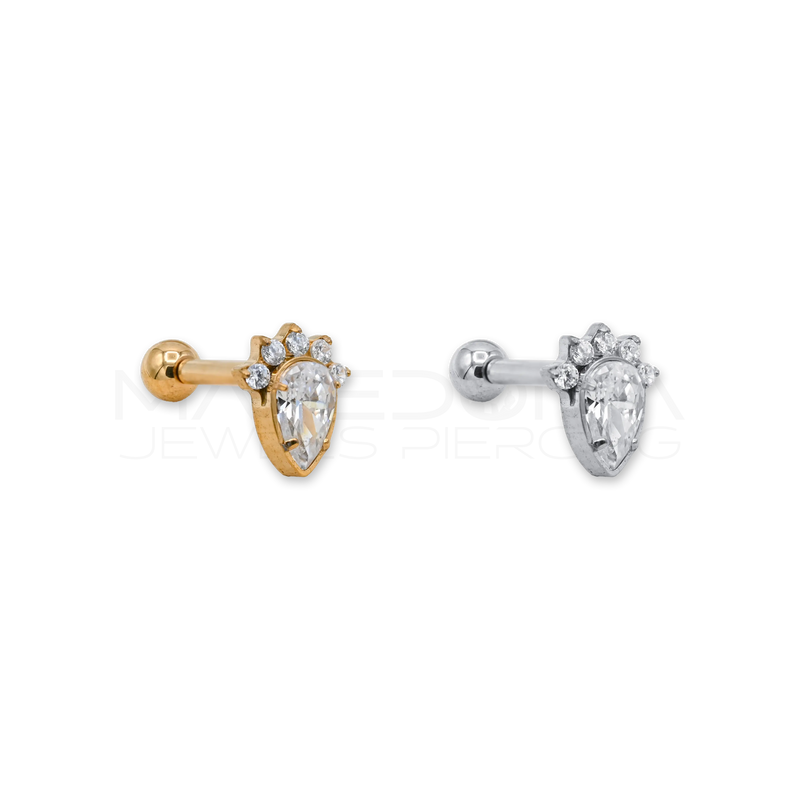 Formina con Scudo Zirconato e Coroncina