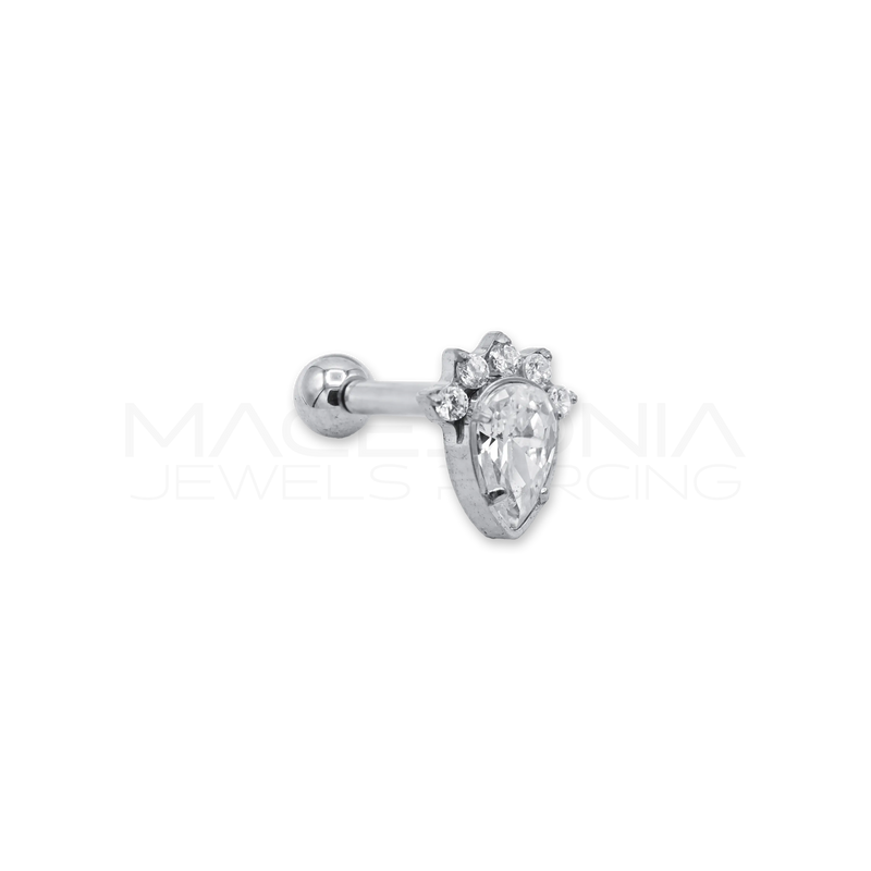 Formina con Scudo Zirconato e Coroncina