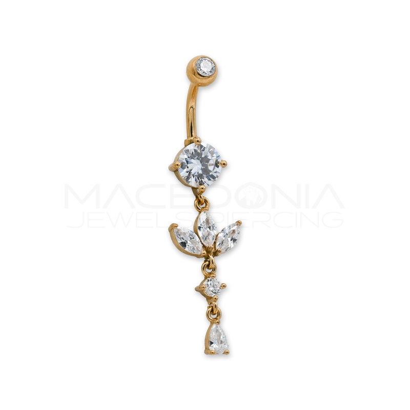 BANANA CON PENDENTE E ZIRCONI