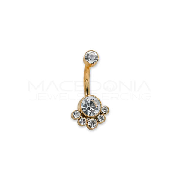 BANANA CON ZIRCONE E CORONCINA