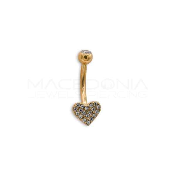 BANANA CON CUORE PIENO DI ZIRCONI