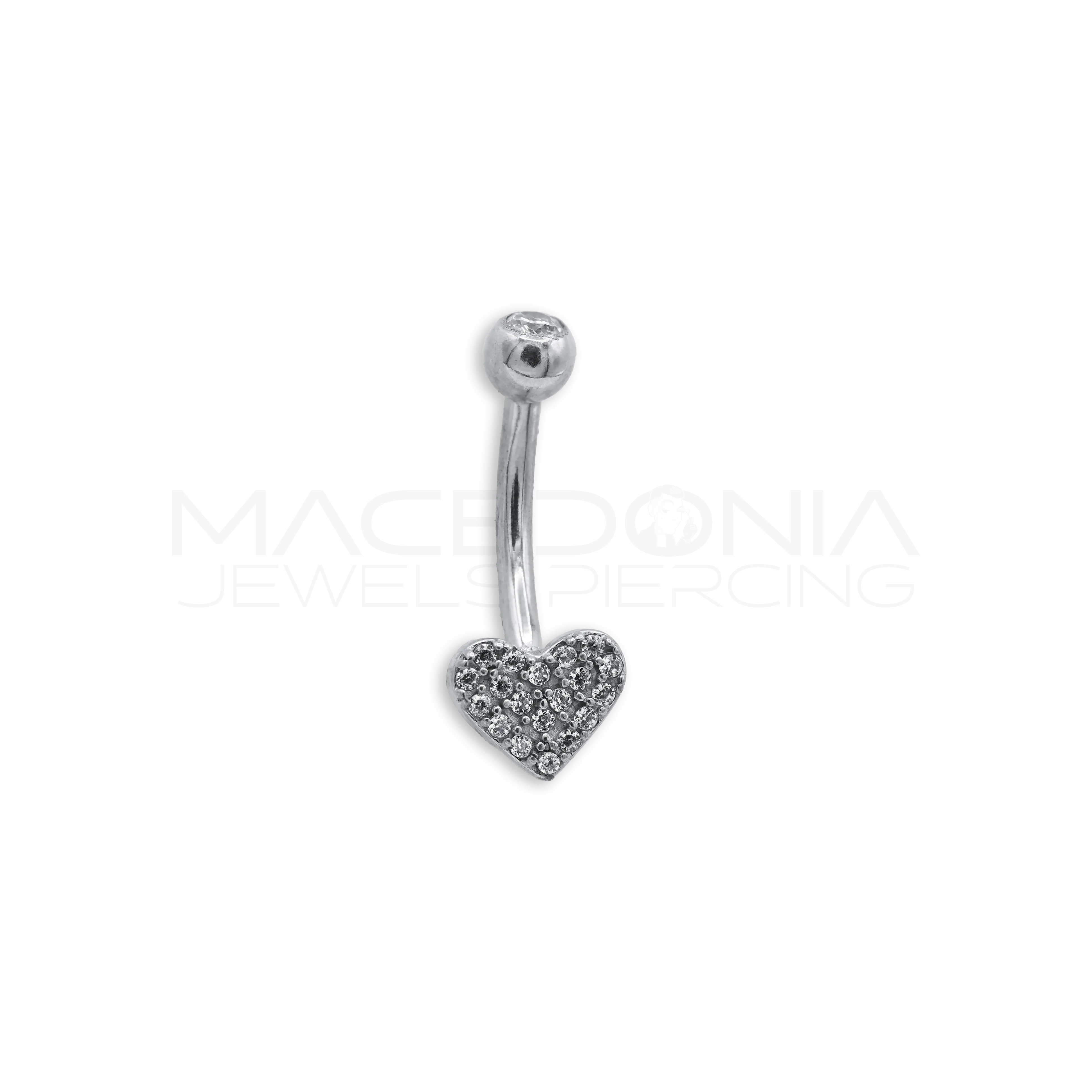 BANANA CON CUORE PIENO DI ZIRCONI