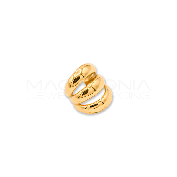 Mezzo Cerchio Spesso a Tripla Fascia, Fake Piercing