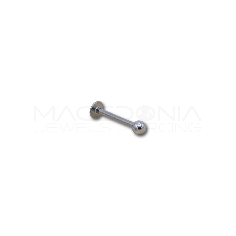 Labret in acciaio chirurgico 316L con pallina
