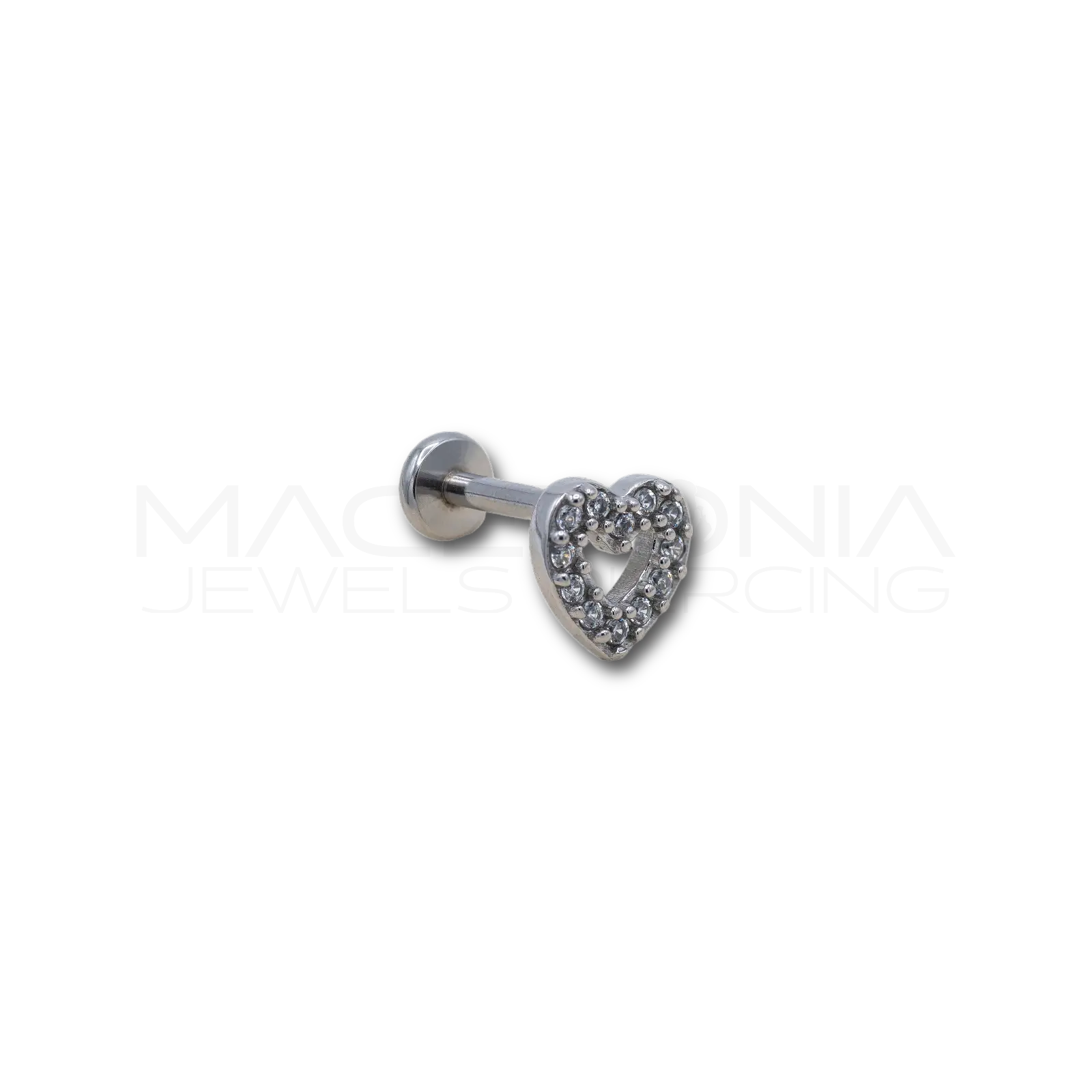 BARRETTA CON CUORE CON PICCOLI ZIRCONI