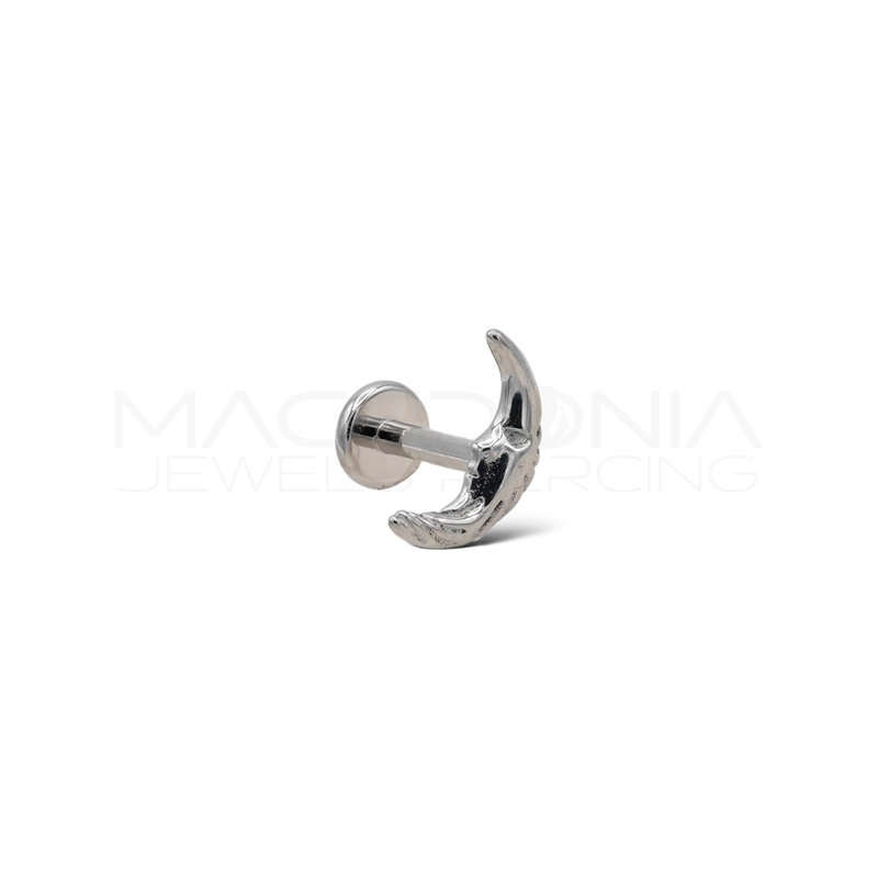 Piercing Helix a Luna in Acciaio Chirurgico