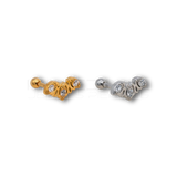 Piercing Corona con Zirconi in Acciaio Chirurgico 316L