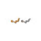 Piercing a Serpente in Acciaio Chirurgico con Zirconi