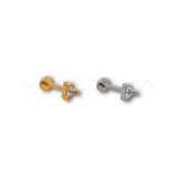 Piercing a Triangolo con Zircone