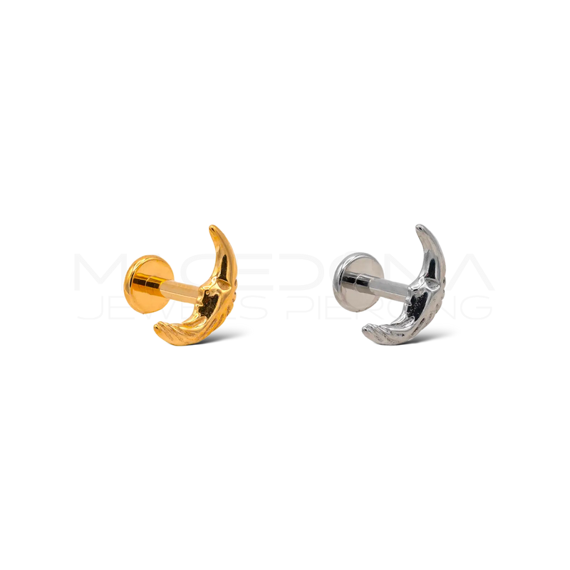 Piercing Helix a Luna in Acciaio Chirurgico