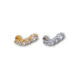 Piercing Corona di Zirconi in Acciaio Chirurgico 316L