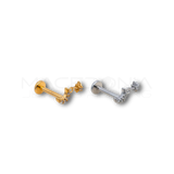 Piercing Luna & Stella con Zirconi in Acciaio Chirurgico 316L