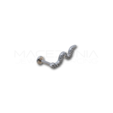 Piercing a Serpente in Acciaio Chirurgico con Zirconi